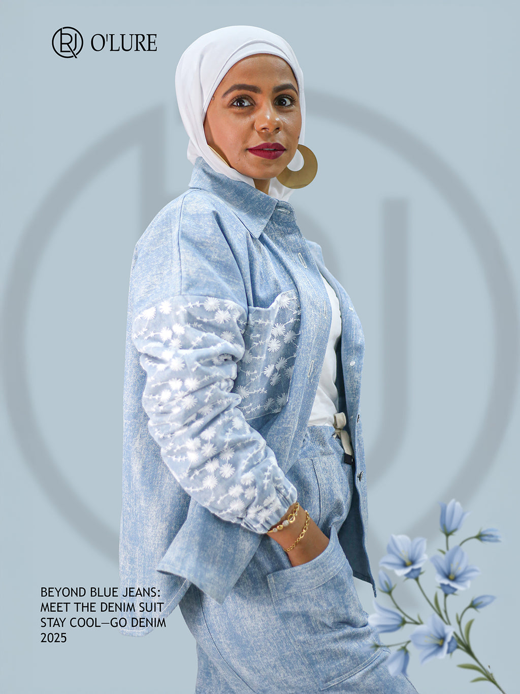 قميص الدنيم المطرّز