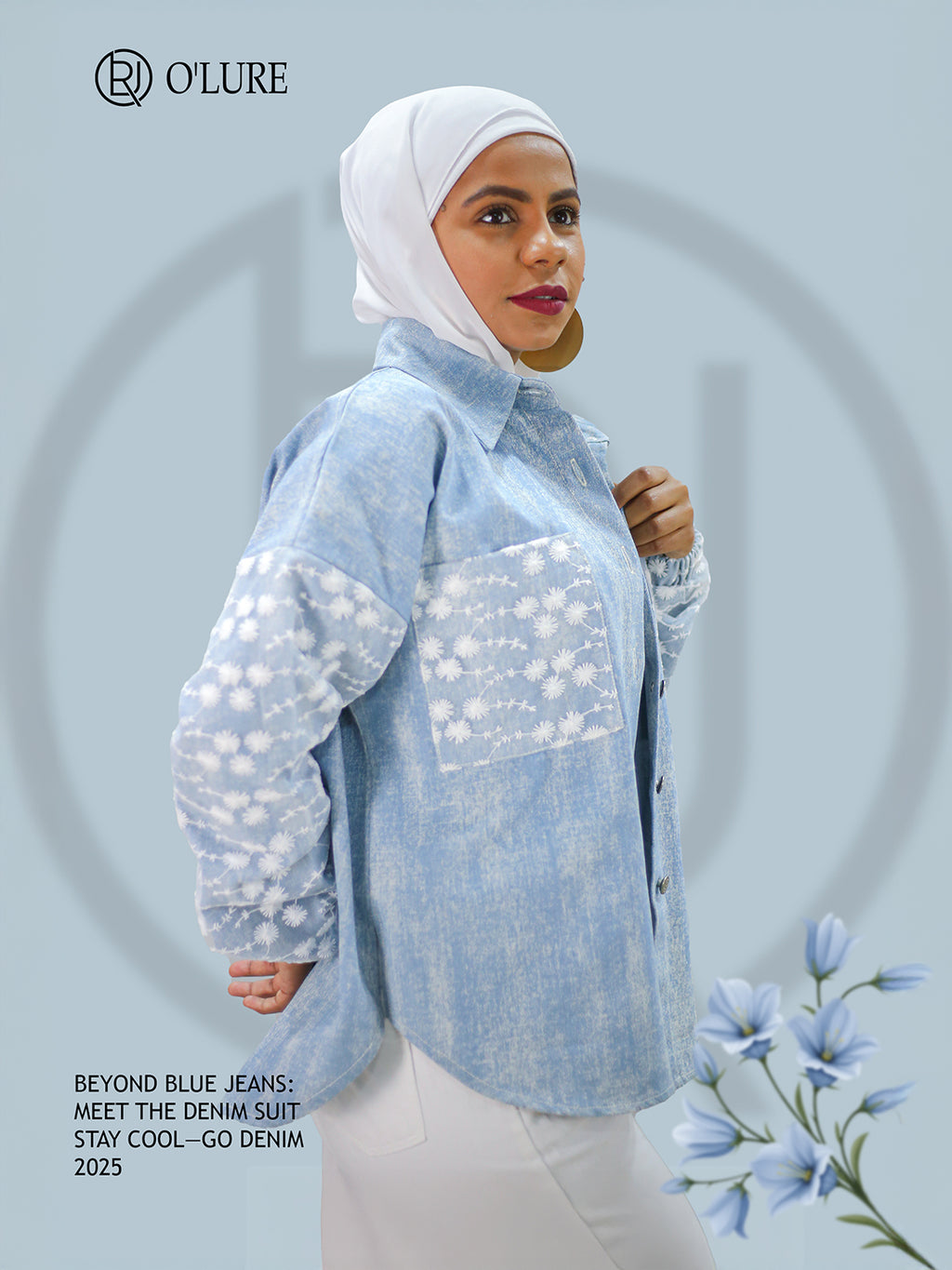 قميص الدنيم المطرّز