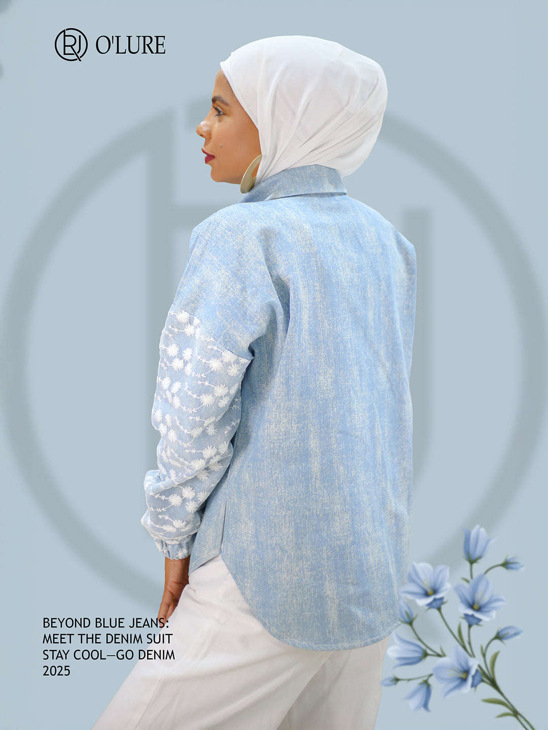 قميص الدنيم المطرّز