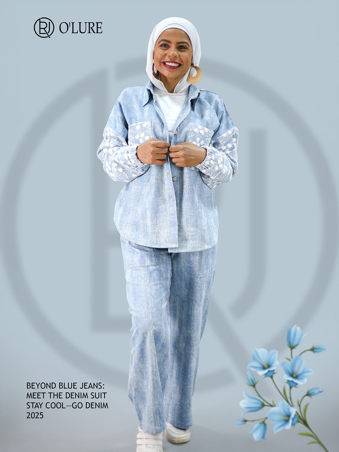 قميص الدنيم المطرّز